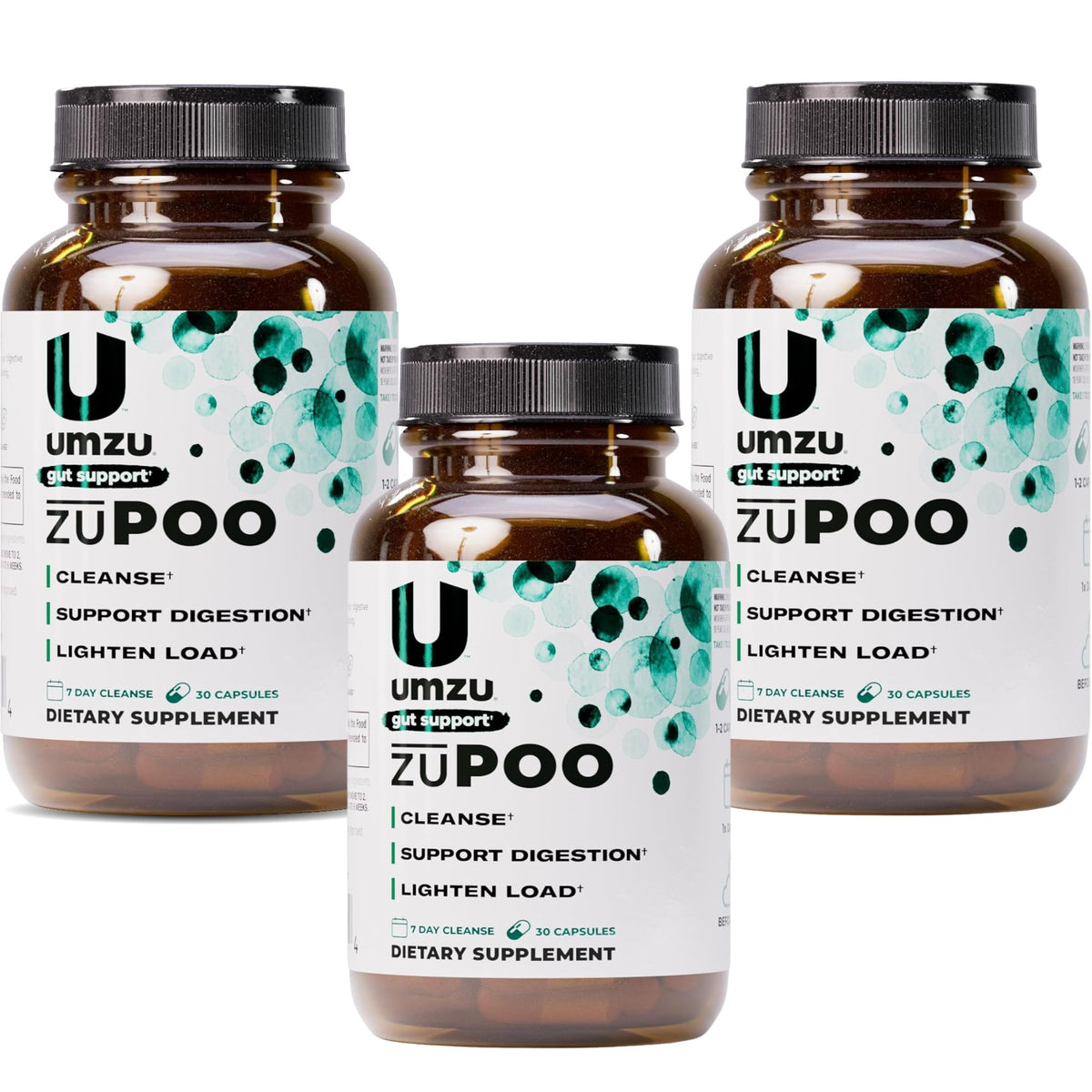 UMZU zuPOO Colon Cleanse & Gut Support - 30 Capsules (7-Day Cleanse)