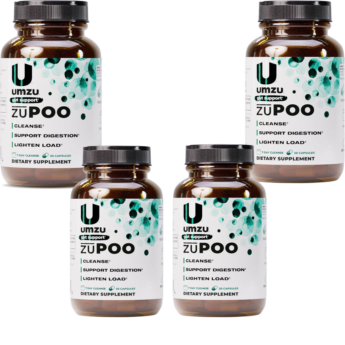 UMZU zuPOO Colon Cleanse & Gut Support - 30 Capsules (7-Day Cleanse)