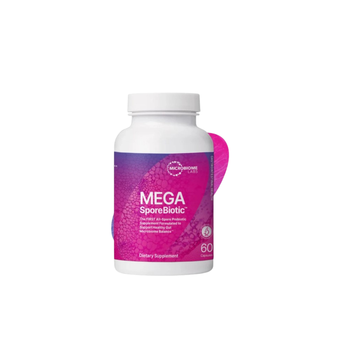 Microbiome Labs MegaSporeBiotic All-Spore Probiotic 60 Capsules Dietary Supplement