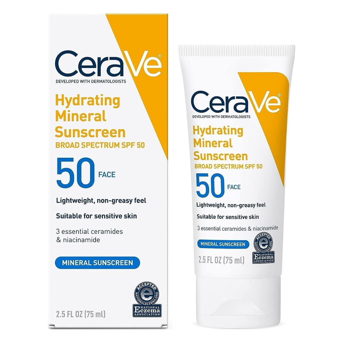 CeraVe Hydrating Mineral Sunscreen Face Lotion SPF 50