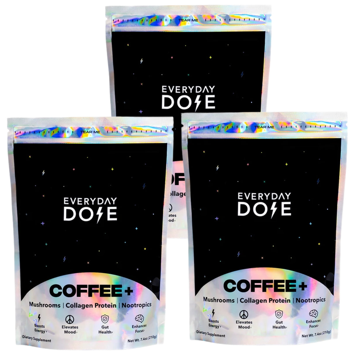 Everyday Dose Coffee+ Mushroom Coffee with Mushrooms, Collagen Protein and Nootropics