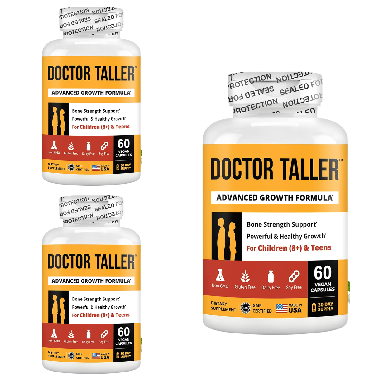 Doctor Taller Advanced Growth Formula for Children (8+) and Teens, 60 Vegan Capsules
