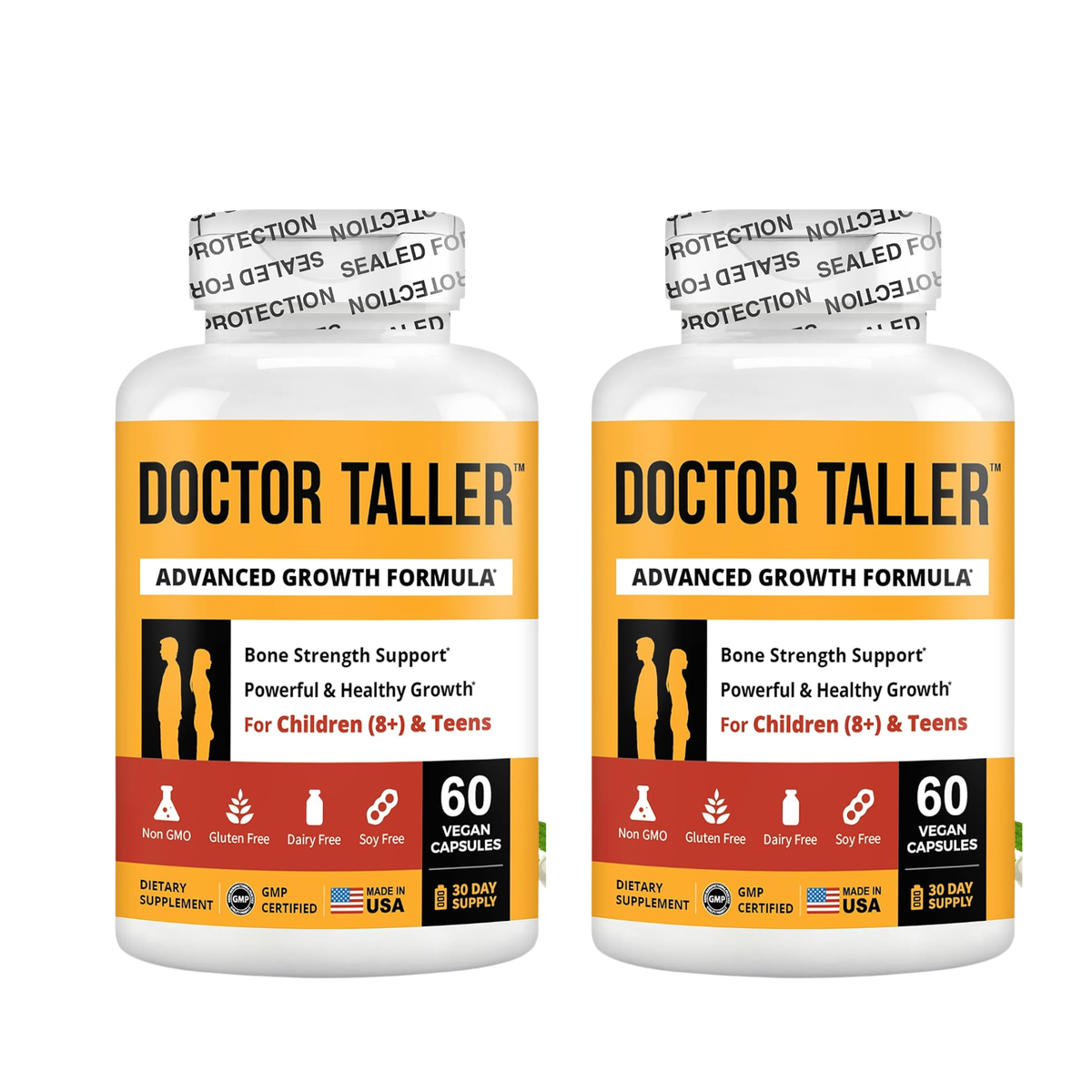 Doctor Taller Advanced Growth Formula for Children (8+) and Teens, 60 Vegan Capsules