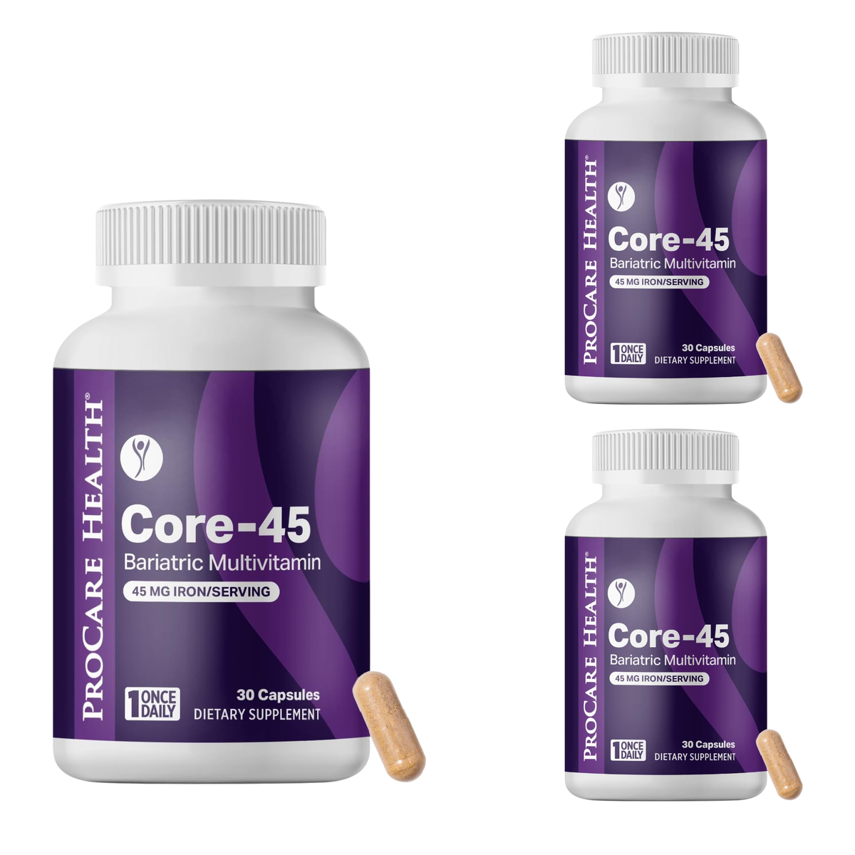ProCare Health Core-45 Once Daily Bariatric Multivitamin - 30 Capsules