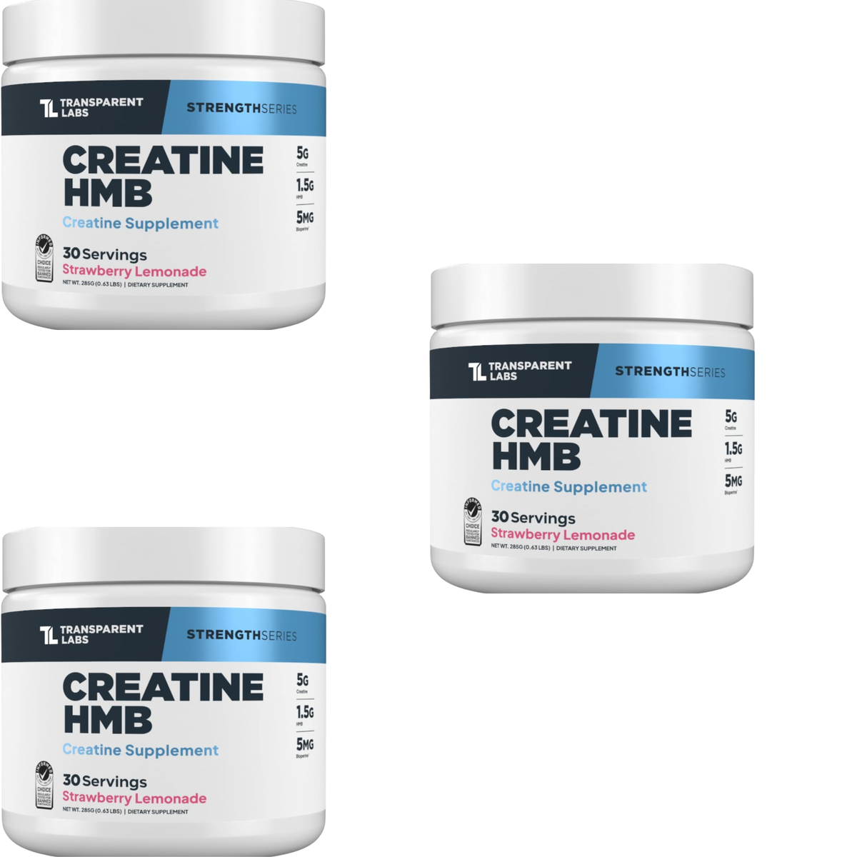 Transparent Labs StrengthSeries Creatine HMB - Strawberry Lemonade (30 Servings)