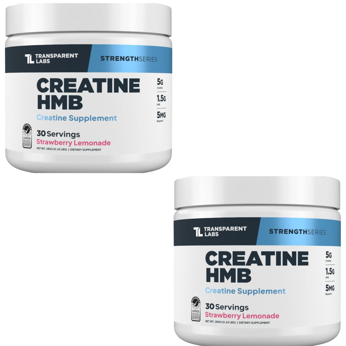 Transparent Labs StrengthSeries Creatine HMB - Strawberry Lemonade (30 Servings)