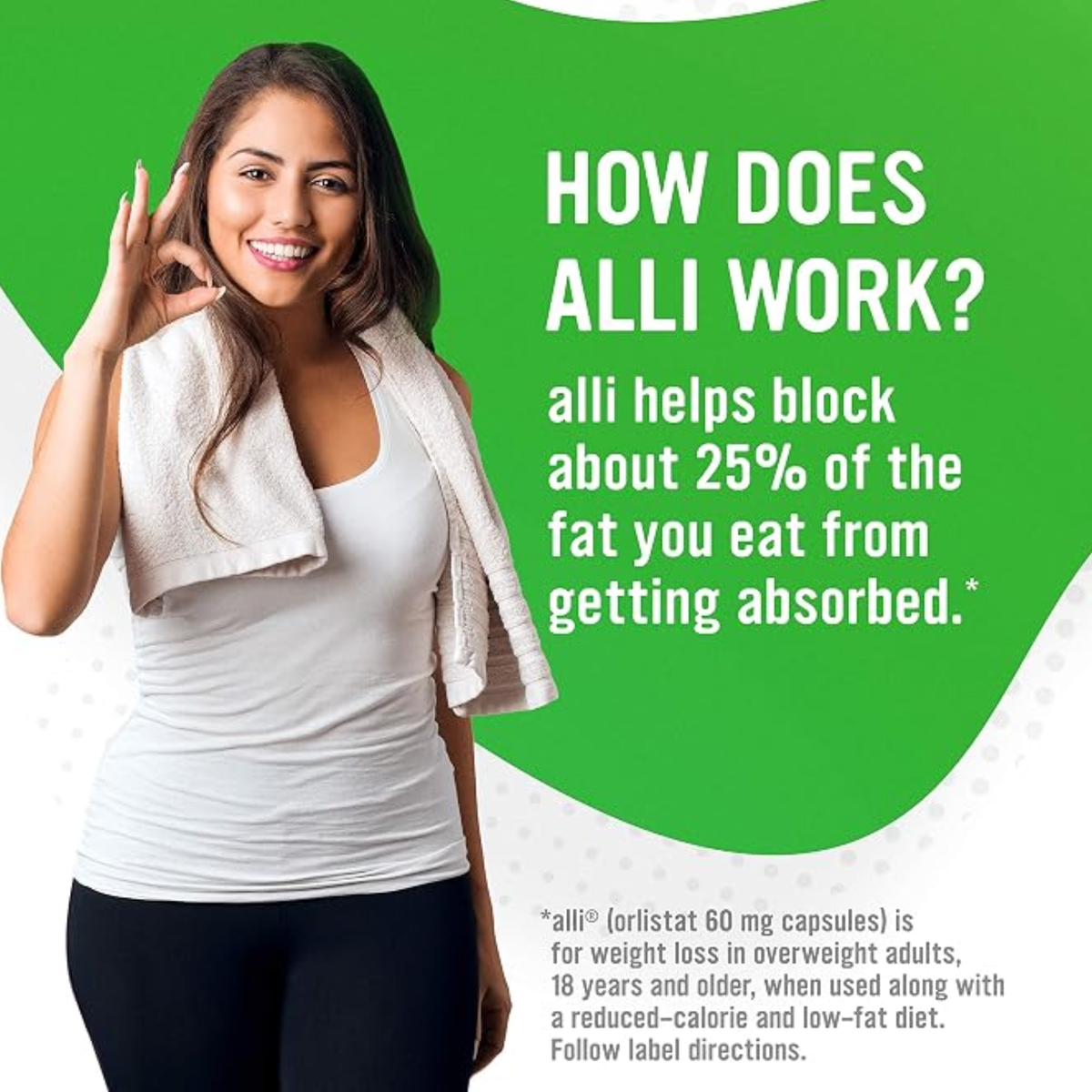 alli Orlistat 60 mg Capsules Weight Loss Aid Starter Pack - 60 Capsules