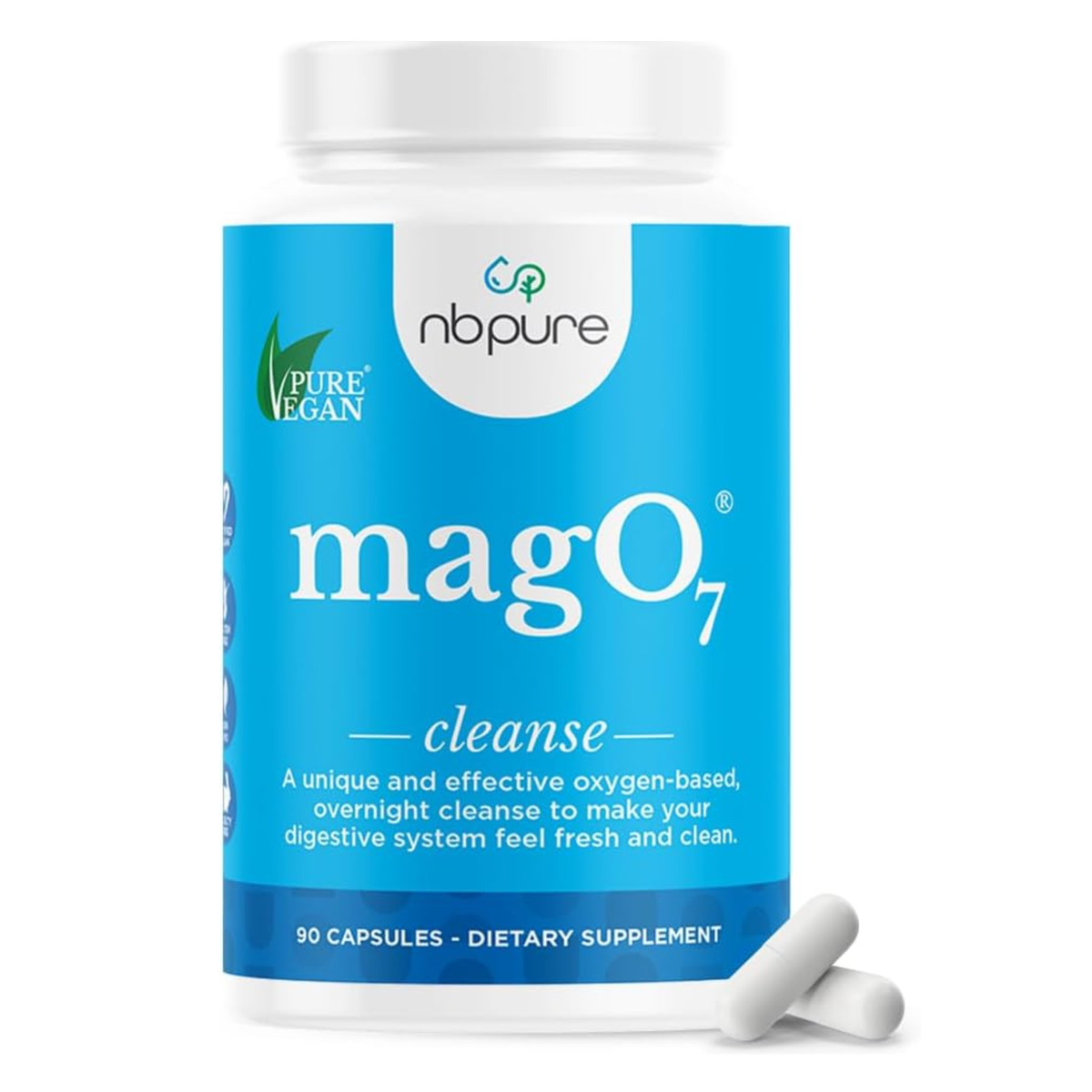 nbpure MagO7 Cleanse Dietary Supplement - 90 Capsules
