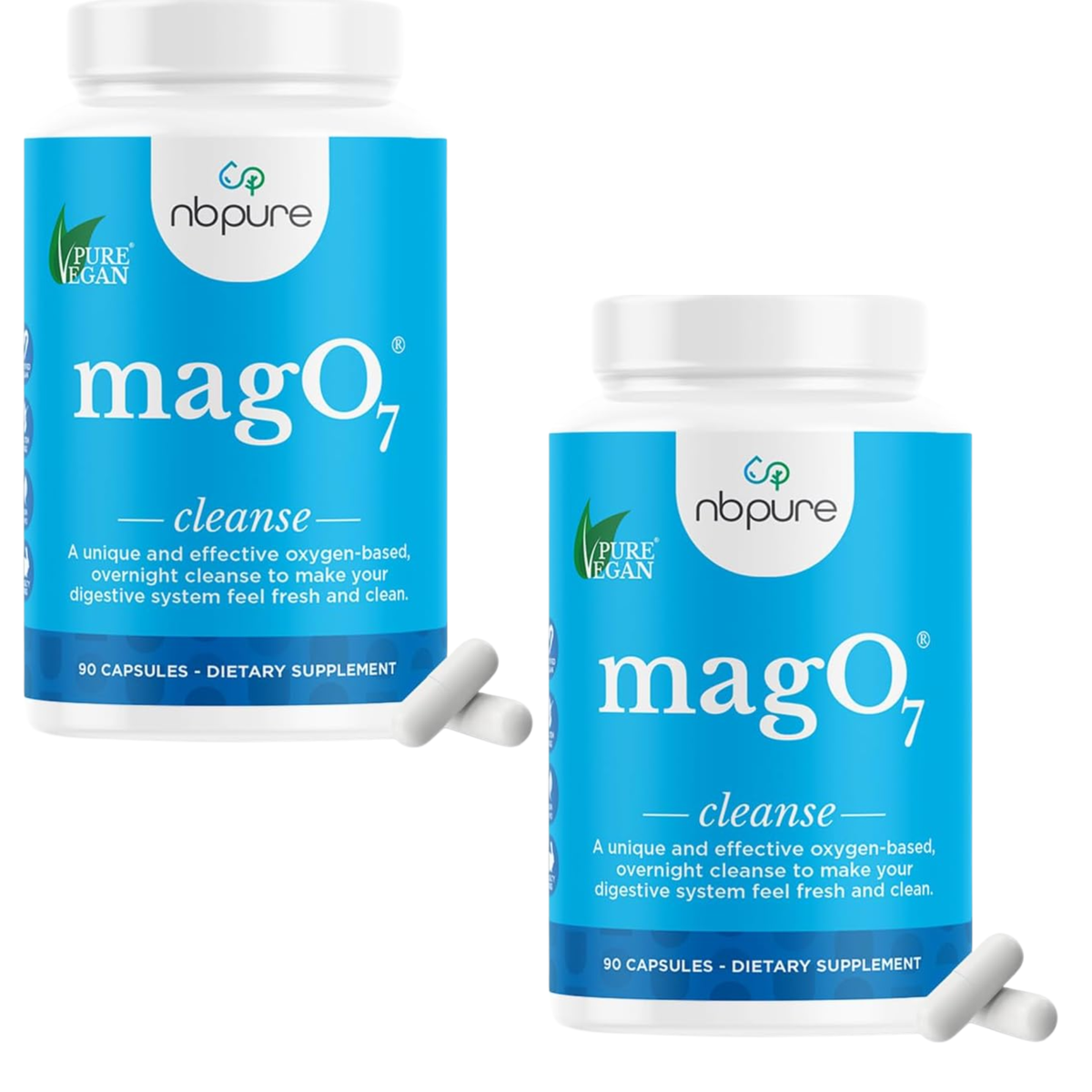 nbpure MagO7 Cleanse Dietary Supplement - 90 Capsules